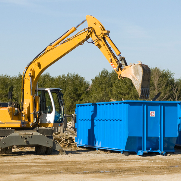 are there any restrictions on where a residential dumpster can be placed in North Bangor New York